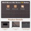 Outdoor Wicker Storage Box with Zippered Liner