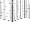 Outsunny Garden Decorative Fence Panel, 4 Pack, 44 x 36-Inch, Linear Length 12 Feet, Steel Border Folding Fence for Garden Landscaping