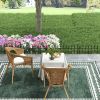Outsunny Metal Decorative Garden Fence, 9.2' x 17.25" 5 Pack Steel Fence Panels, Decorative Border Fence for Landscape, Flower Bed, Yard Decor, Animal
