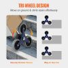 VEVOR Stair Climbing Cart, 550 lbs Load Capacity, Aluminum Hand Truck Dolly with Dual Handles, Integrated Frame & Nonslip Rubber Wheels, Multipurpose