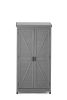 Outdoor Storage Cabinet and Metal Top,Garden Storage Shed,Outdoor 68 Inches Wood Tall Shed for Yard and Patio