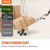 VEVOR Stair Climbing Cart, 550 lbs Load Capacity, Aluminum Hand Truck Dolly with Dual Handles, Integrated Frame & Nonslip Rubber Wheels, Multipurpose