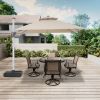 10 ft. Square Aluminum 360-Degree Cantilever Patio Umbrella with Umbrella Cover