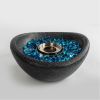 Tabletop Fire Pit Black, Outdoor & Indoor Fire Pit, Portable Concrete Fire Pit, Personal Ethanol Fireplace, Outdoor Table Top Fire Pit, Mini Fire Pit
