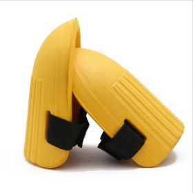 Garden Knee Pads Waterproof EVA Foam Knee Pads with Adjustable Elastic Band (Color: yellow)