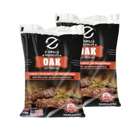 100% Natural Wood Pellets for wood pellets grills (weight: 40lbs, flavor: oak)