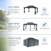 10x13FT Double Roof Sunshade (Wooden Legs)