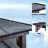 10x13FT Double Roof Sunshade (Wooden Legs)