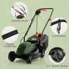 12-AMP 13.5 Inch Adjustable Electric Corded Lawn Mower with Collection Box