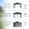 10x13FT Double Roof Sunshade (Wooden Legs)